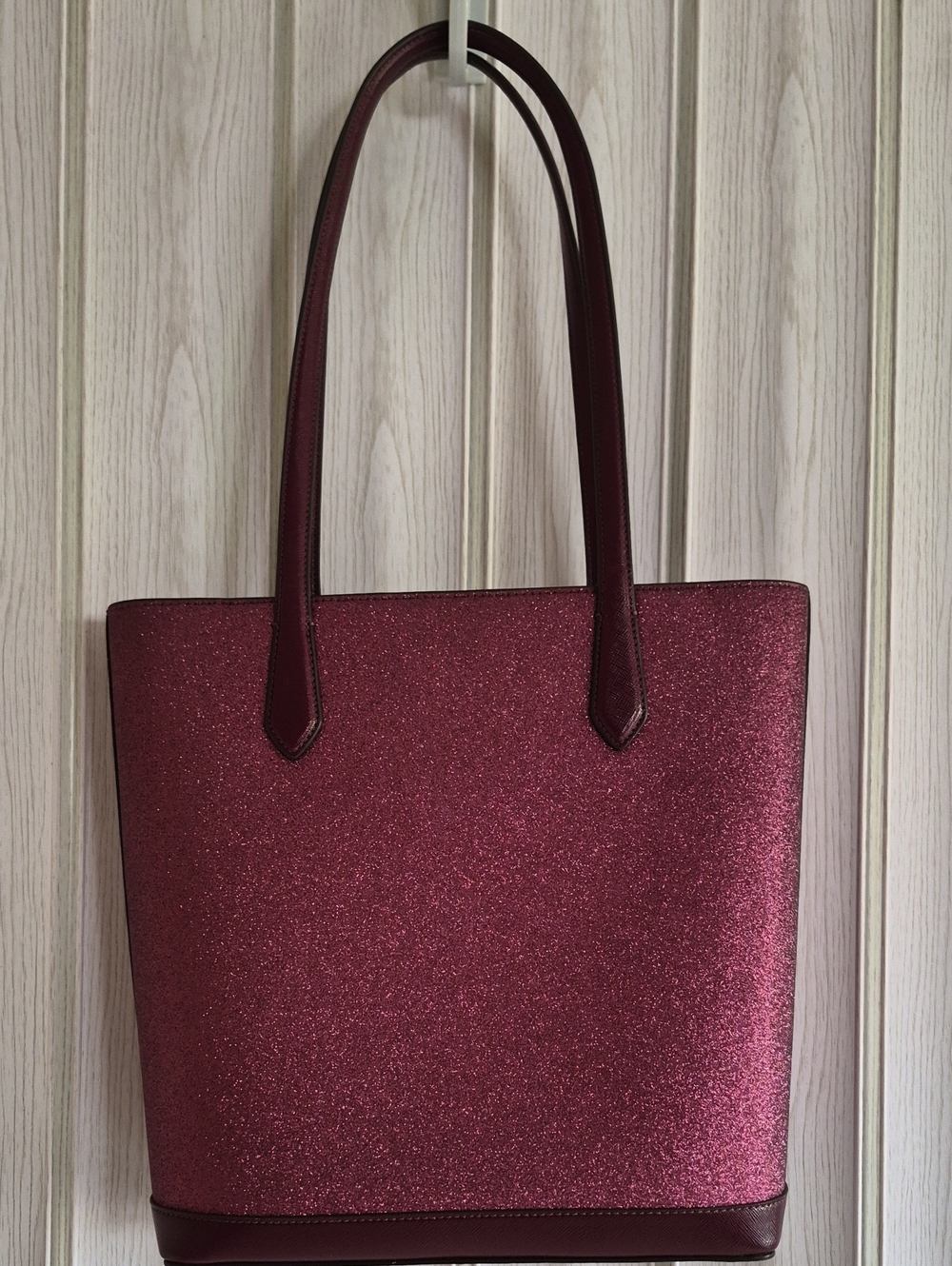 kate spade Glitter Tote in Wine Berry - Picture 2 of 3